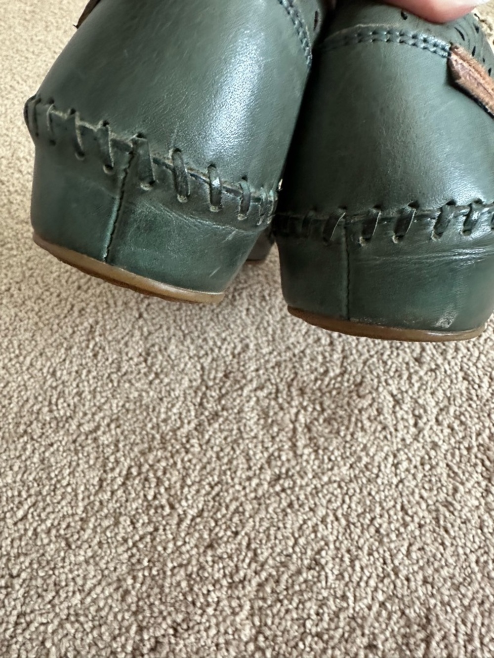 PIKOLINOS Puerto Vallarta Teal Green Maryjane Leather Shoes - Picture 8 of 11